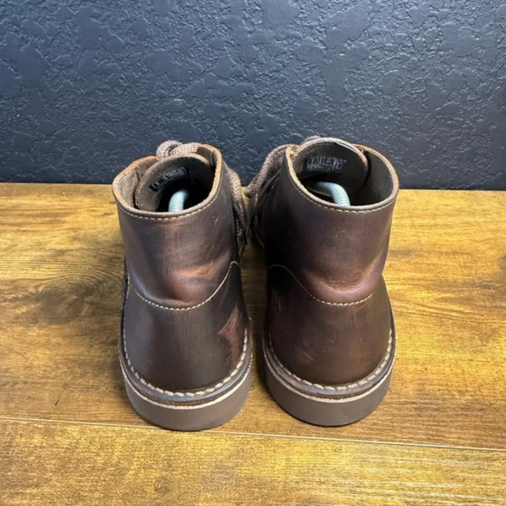 Clarks Bushacre 2 26082286 Brown Beeswax Leather Chukka Boots Mens Size‎ 9